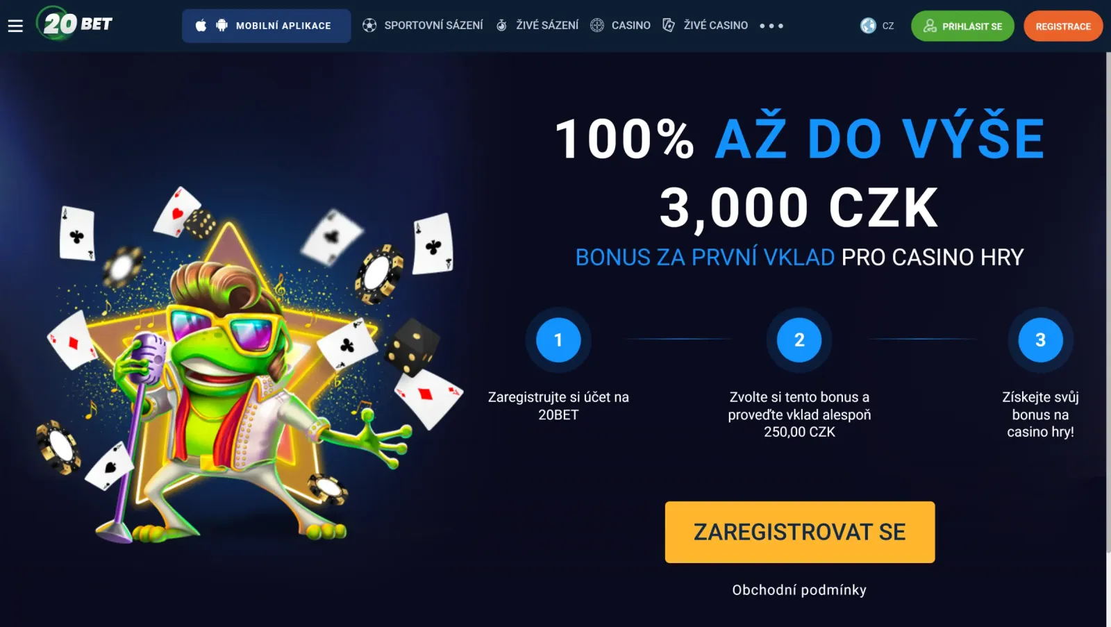 20Bet Sázková platforma